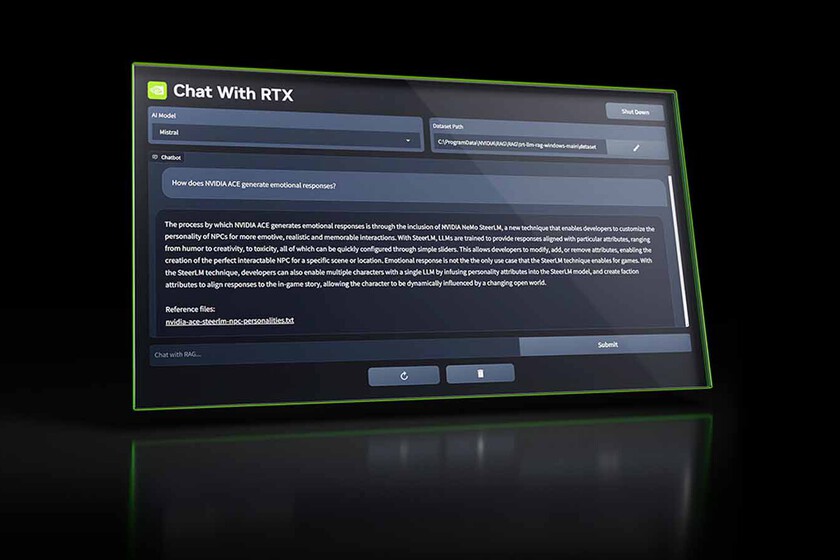 ChatRTX la IA de Nvidia que usa tu tarjeta gráfica para funcionar en tu PC